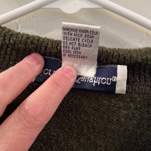 Women’s Long Sleeved Sweater, Olive Green, Zips up, Size Medium - Picture 5 of 6